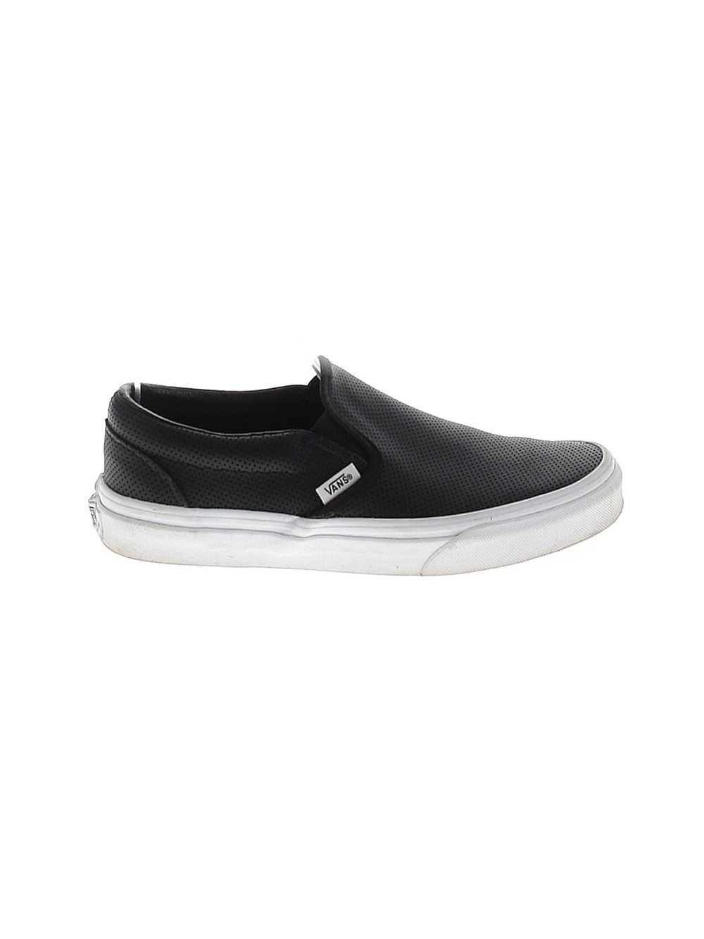 Vans Black Slip-On with White Rubber Sole